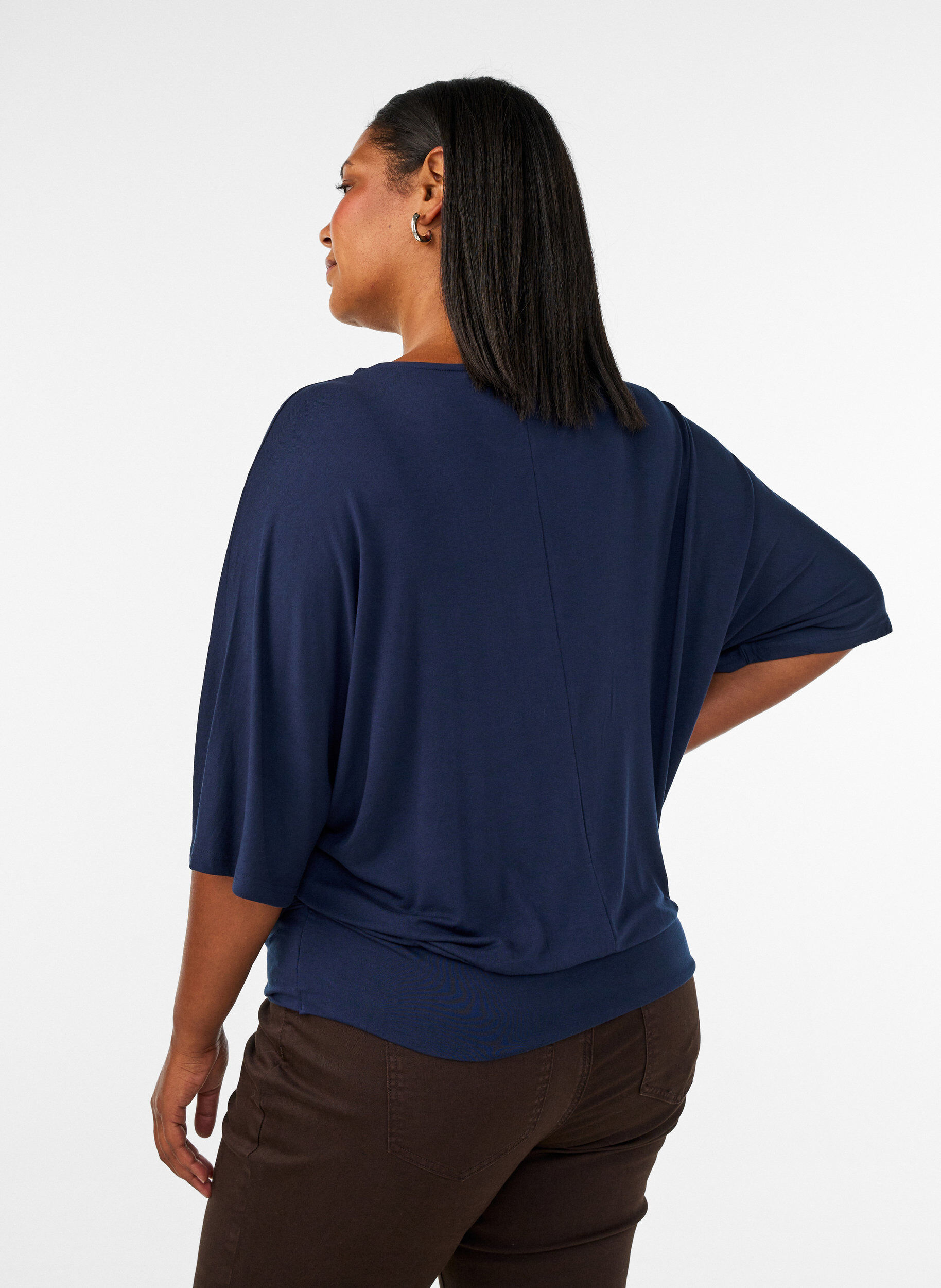 ZizziJerseypusero kyyn&auml;rpituisilla pallohihoilla, Sininen, Model image number 2