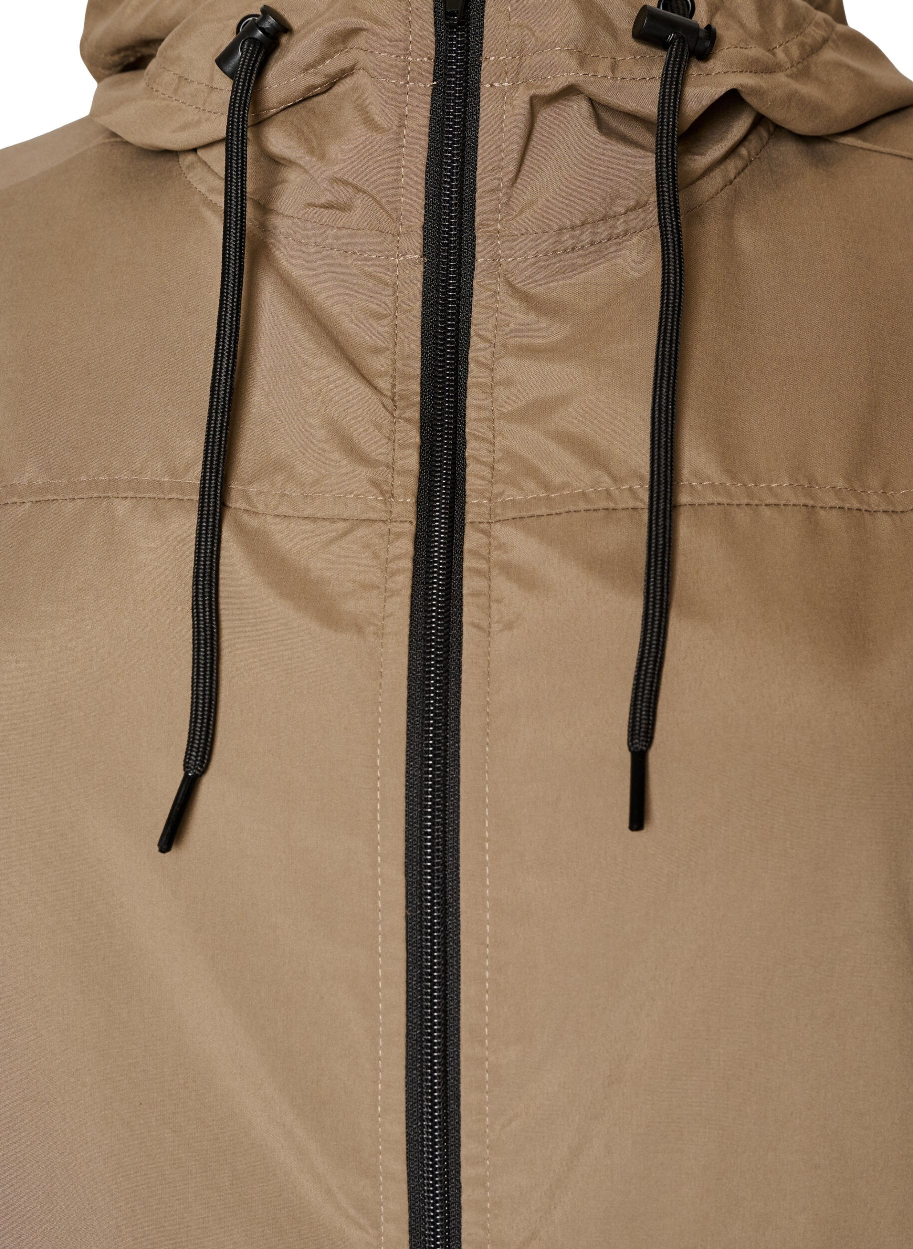 ZizziKevyt hupullinen parka, Ruskea, Packshot image number 2