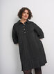 Lyhyt boucl&eacute;-mekko koristeellisilla napeilla, Musta, Model image number 0