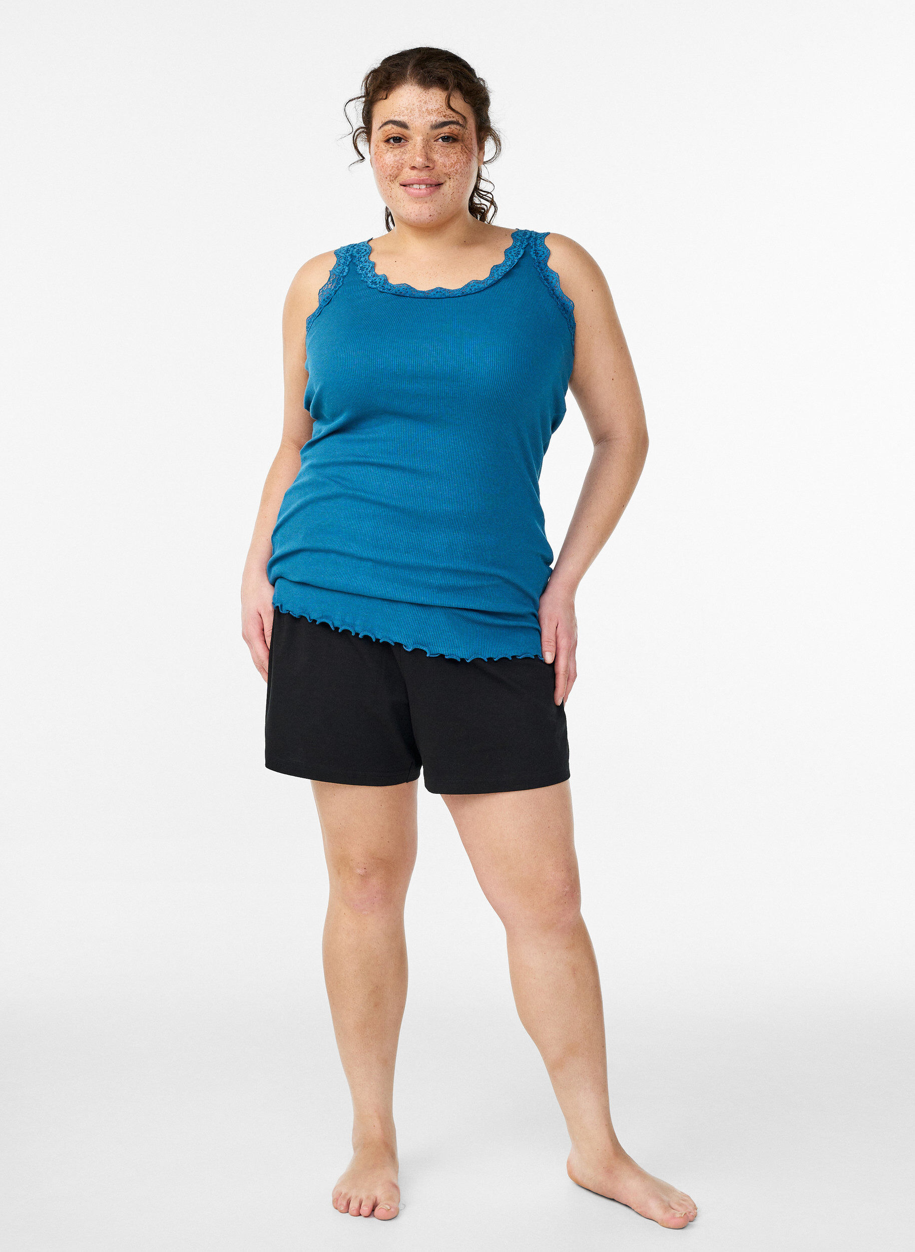 ZizziPitsikoristeinen yl&auml;osa, Sininen, Model image number 1