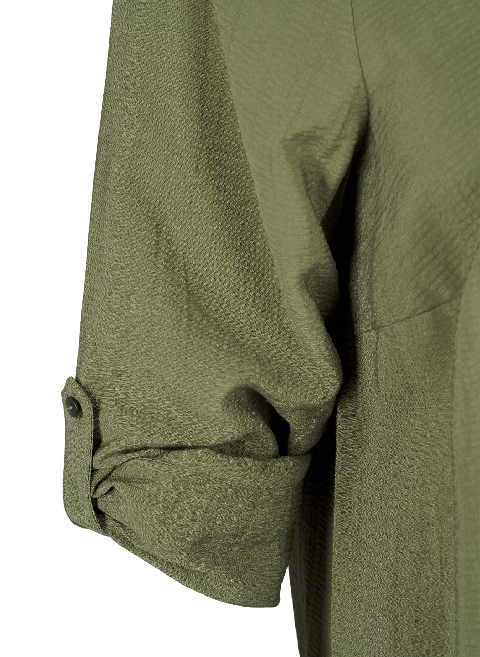 Zizzi Paitapusero viskoosia, &frac34;-mittaiset hihat, Winter Moss, Packshot image number 3