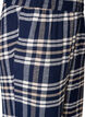 Ruudulliset puuvillaiset pyjamahousut, Sininen, Packshot image number 2
