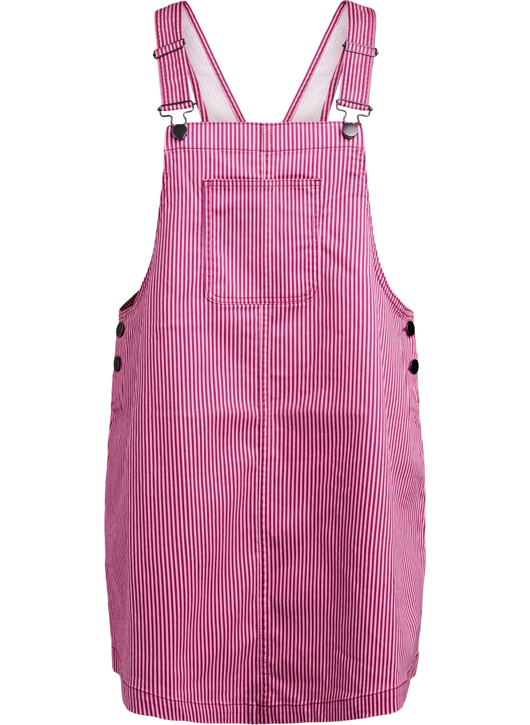 Zizzi Raidallinen lyhyt haalarimekko, Red Stripe, Packshot image number 0