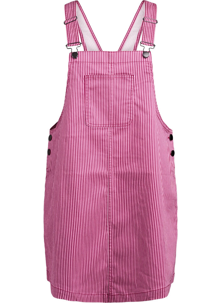 Raidallinen lyhyt haalarimekko, Red Stripe, Packshot image number 0