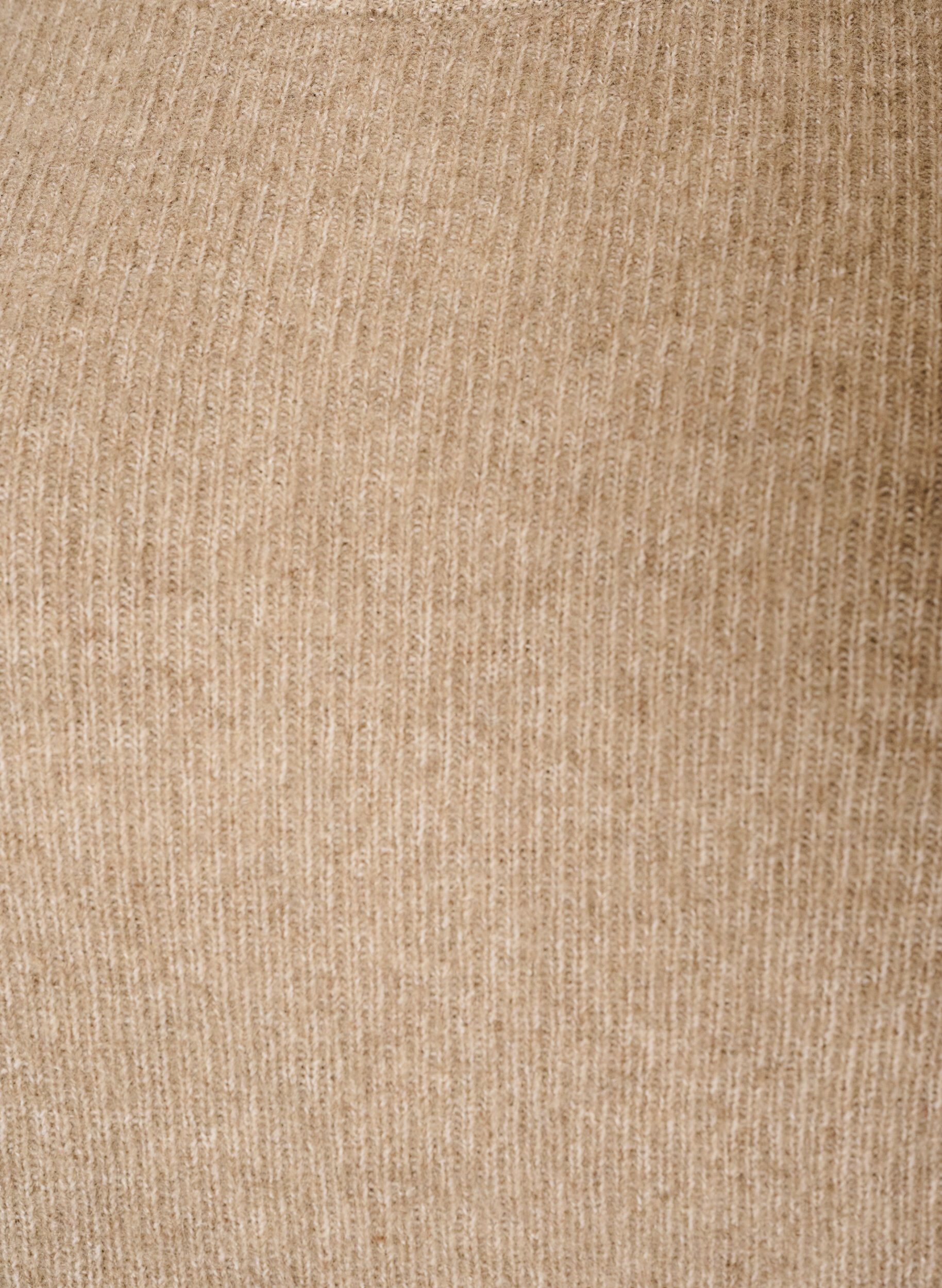 ZizziMelange-neulepusero py&ouml;re&auml;ll&auml; p&auml;&auml;ntiell&auml;, Beige, Packshot image number 2