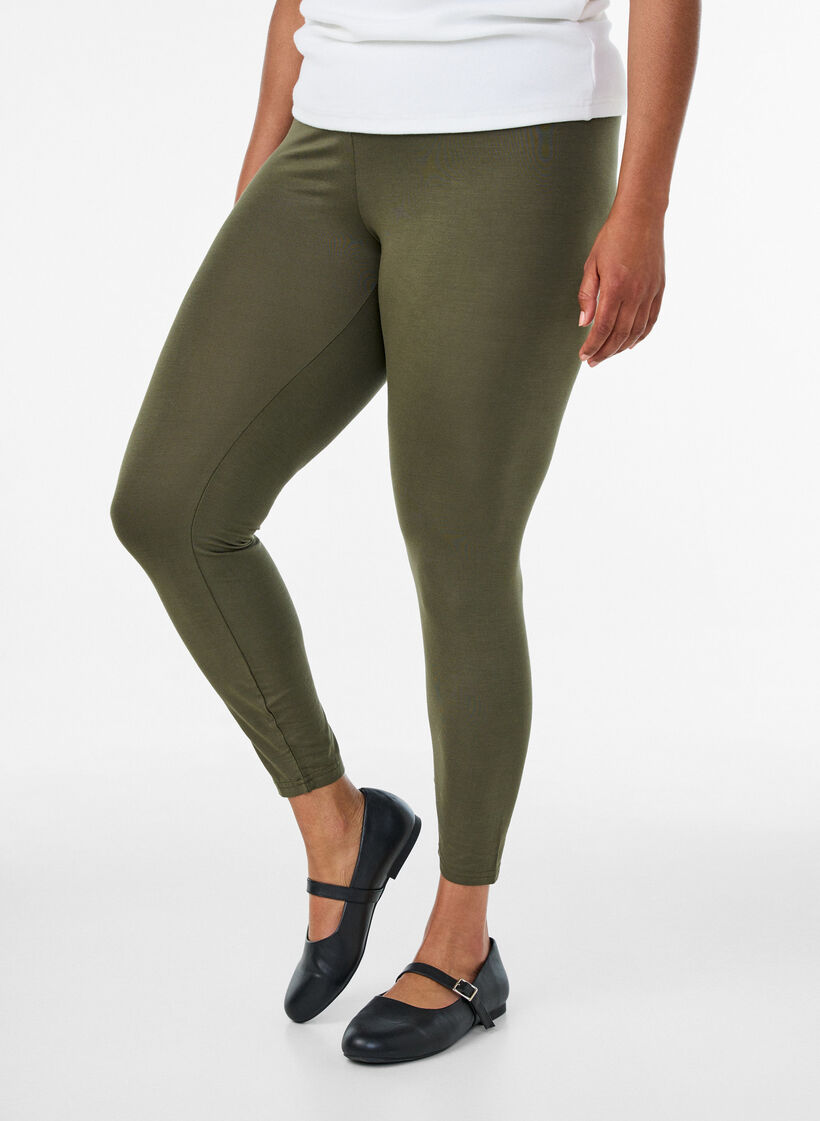 Perusleggingssit viskoosista, Vihre&auml;, Model image number 0