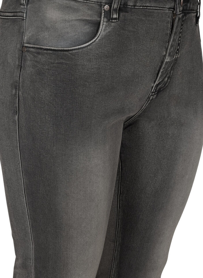 Slim fit Emily-farkut normaalilla vy&ouml;t&auml;r&ouml;ll&auml;, Harmaa, Packshot image number 2