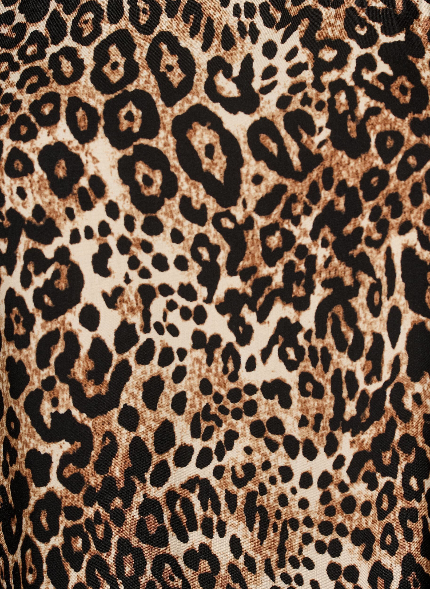 Zizzi Viskoosimekko leikkauslinjalla, Ruskea, Packshot image number 2