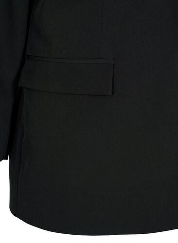 Klassinen bleiseri napituksella, Black, Packshot image number 3