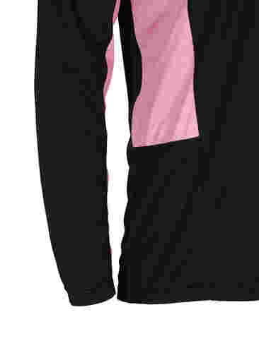 Kerrastopaita kontrastiraidoilla, Black w. Sea Pink, Packshot image number 3