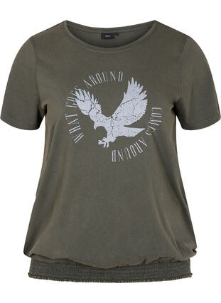 T-paita ekologista puuvillaa smokkirypytyksellä, Ivy Acid Eagle AS S, Packshot image number 0