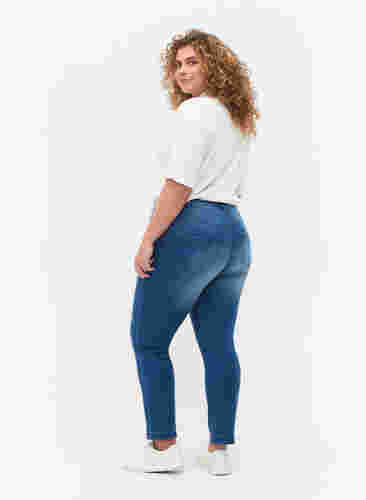 Slim fit Emily-farkut normaalilla vyötäröllä, Light blue, Model image number 1