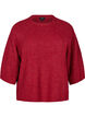 Ribattu neule, 3/4-hihat, Punainen, Packshot image number 0