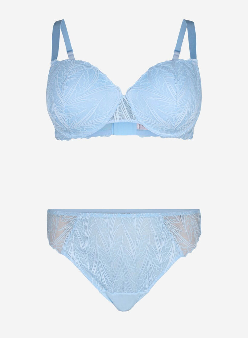 Blue lace underwear set, , Model