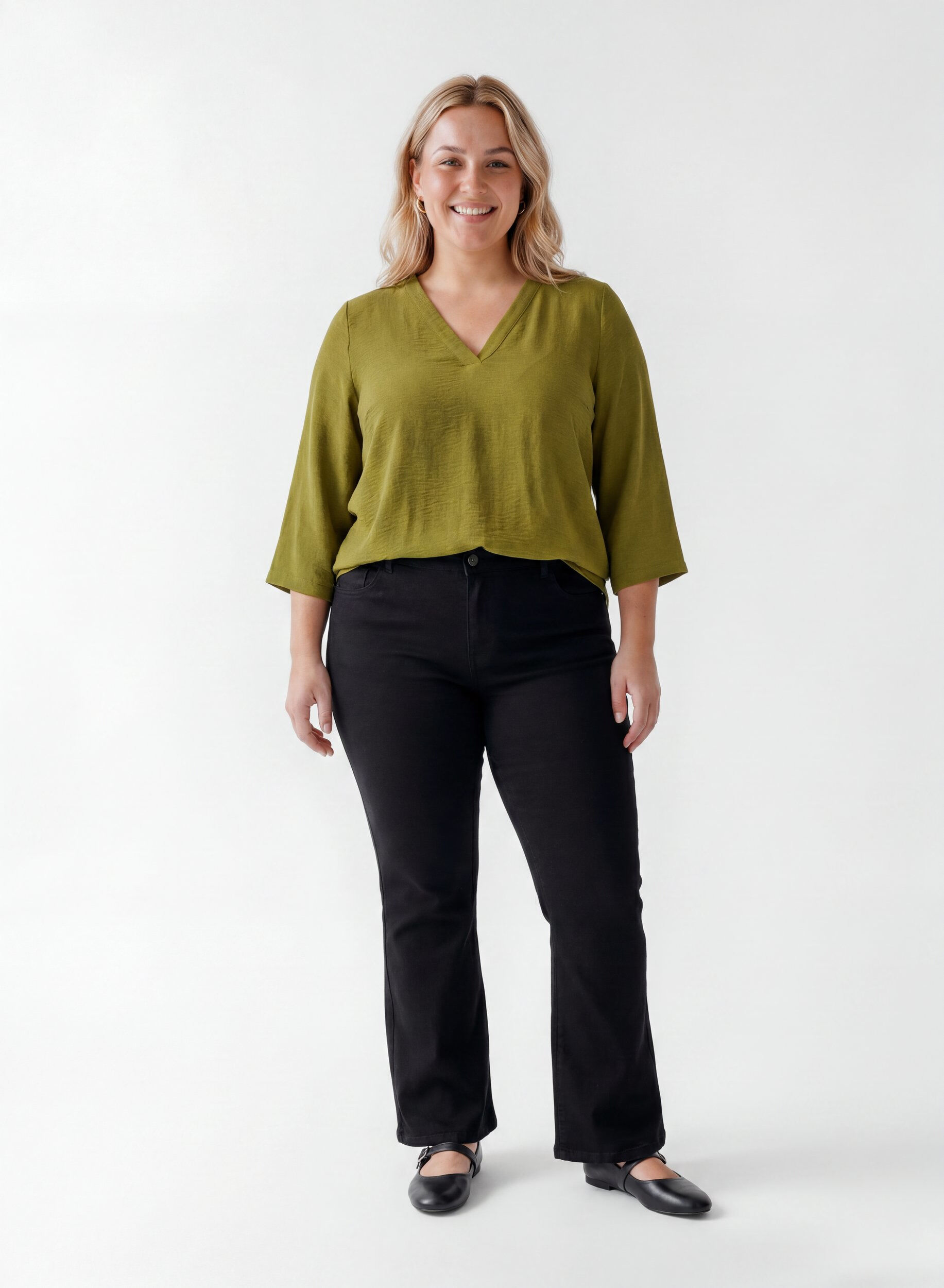 ZizziPusero 3/4-hihoilla, Vihre&auml;, Model image number 1