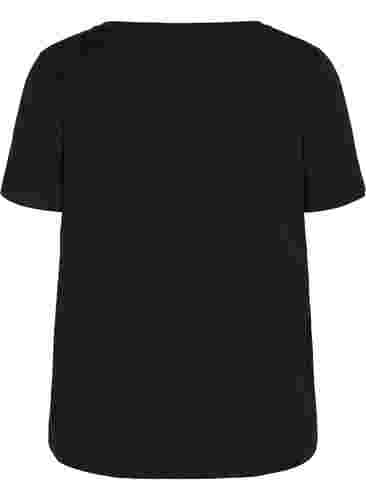 T-paita printillä treeniin , Black w. LFT, Packshot image number 1