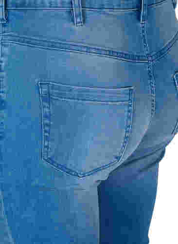 Slim fit Emily-farkut normaalilla vyötäröllä, Light blue, Packshot image number 3