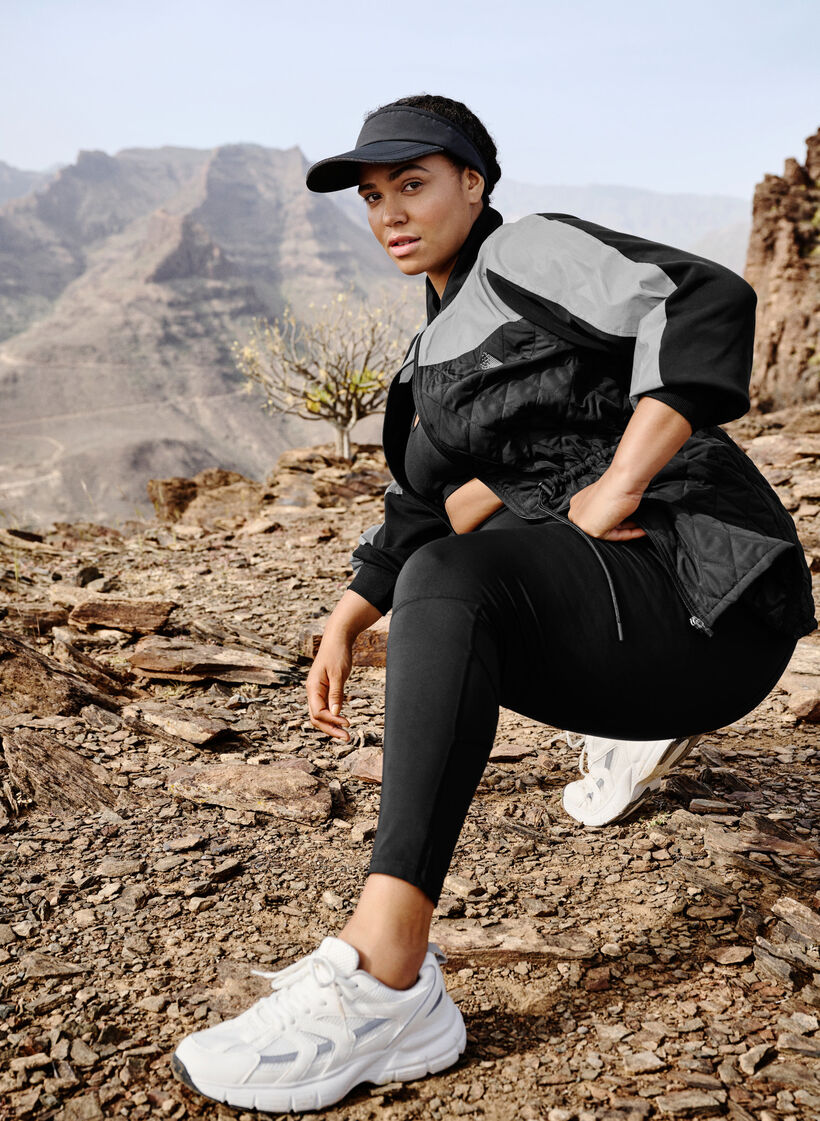 Heijastava urheilutakki säädettävällä vyötäröllä, Black w. Reflex, Image image number 0