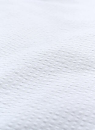 Puuvillainen pussilakanasetti ruuduilla, White/White Check, Packshot image number 3