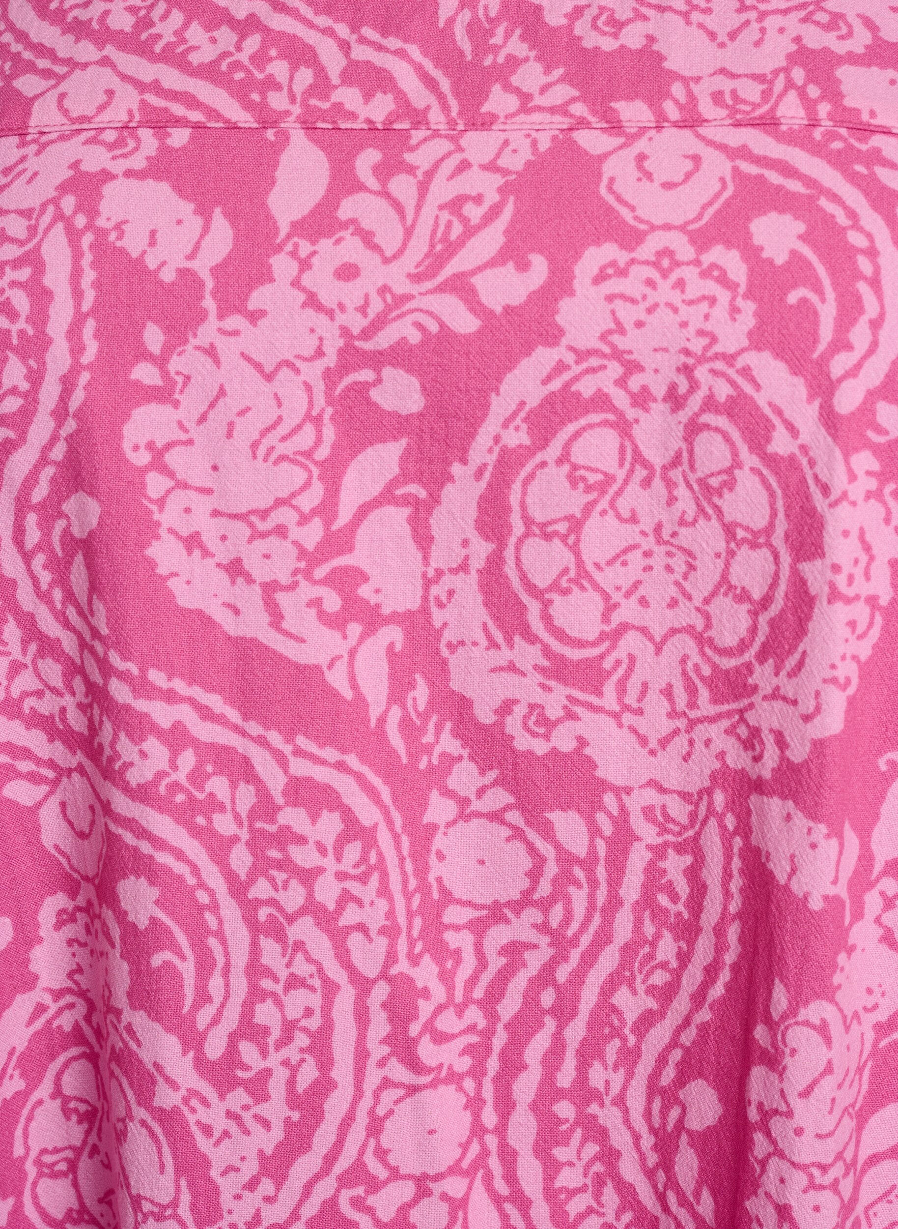 ZizziLyhythihainen painokuvioitu puuvillamekko, Vaaleanpunainen, Packshot image number 2