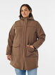 Vett&auml; hylkiv&auml; softshell-takki, jossa on tikattu vuori, Ruskea, Model image number 0