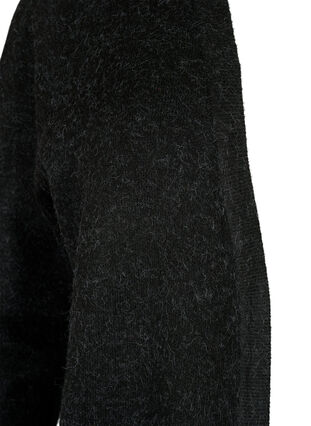 Kirjava neuletakki taskuilla, Dark Grey Melange, Packshot image number 2