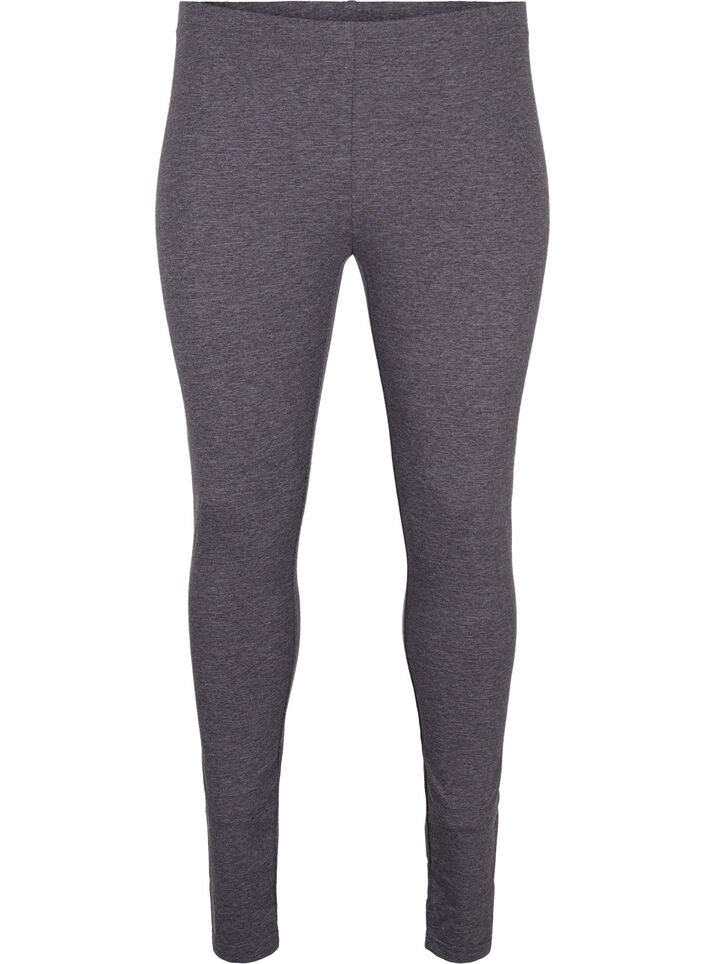 Harmaat meleeratut leggingsit, Dark Grey Melange, Packshot image number 0