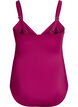 Kaariollinen uimapuku rypytysdetaljilla, Violetti, Packshot image number 1