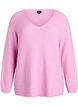Neulepusero v-pääntiellä ja raglanhihoilla, Vaaleanpunainen, Packshot image number 0