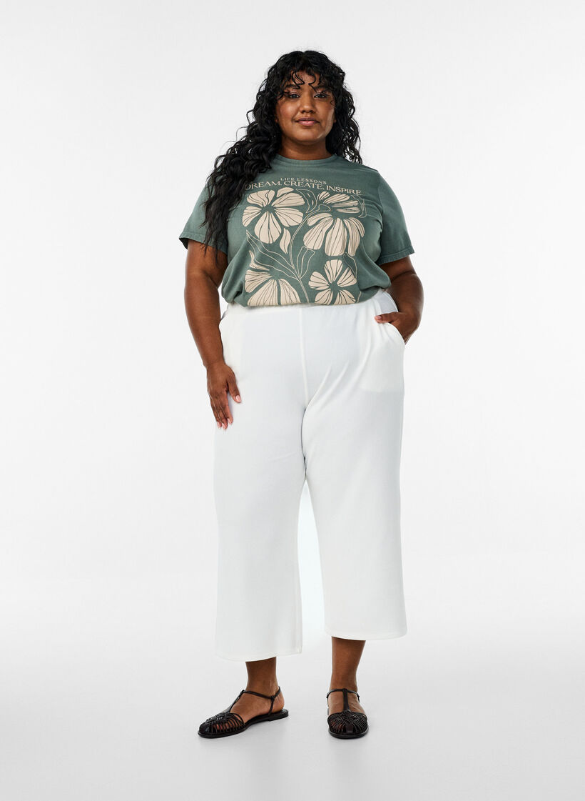 Rennot 7/8-pituiset housut, Beige, Model image number 0