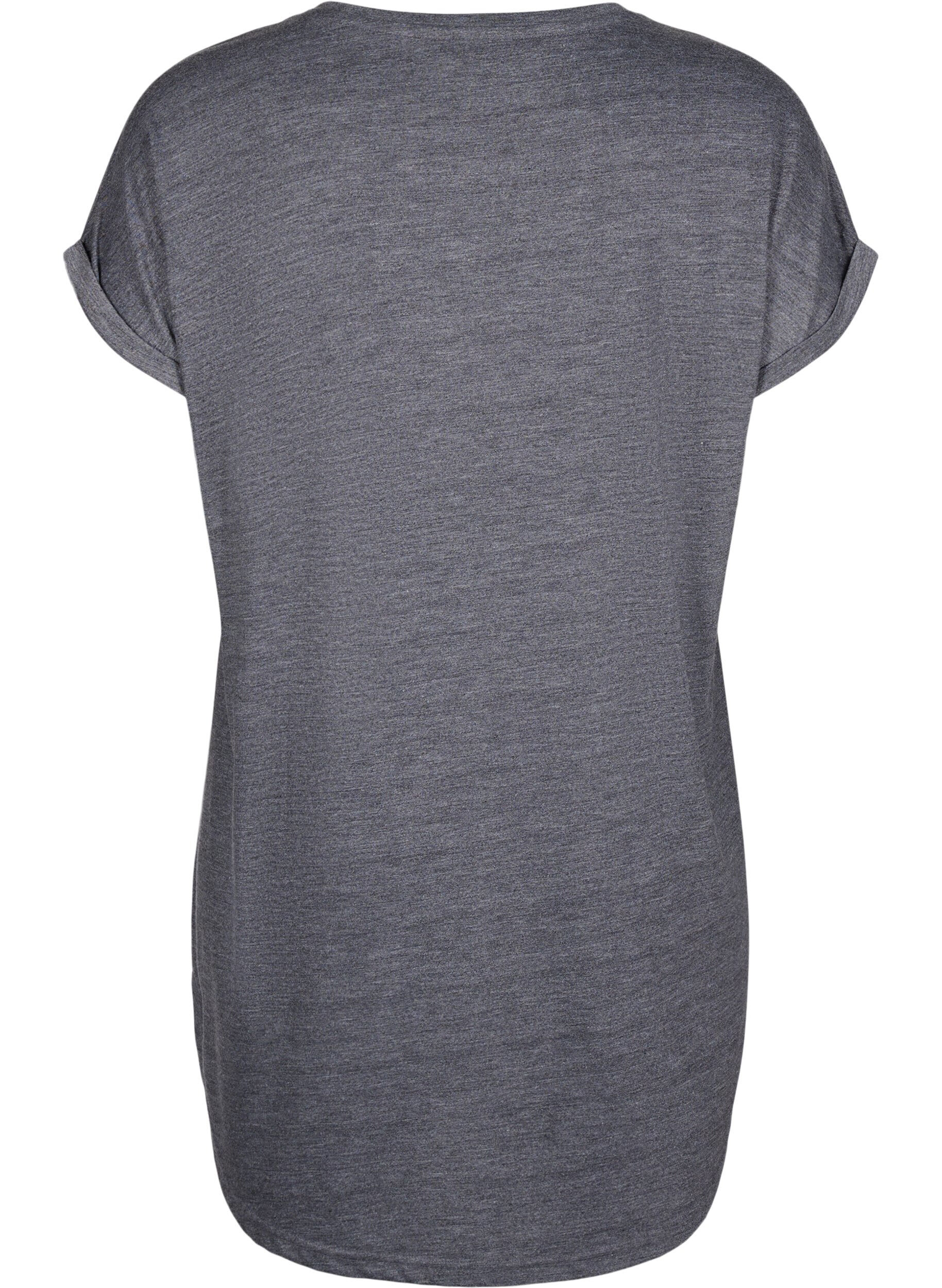 Zizzi Lyhythihainen y&ouml;paita tekstipainatuksella, , Packshot image number 1