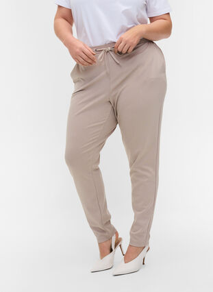 Nyörilliset housut taskuilla, Pure Cashmere, Model image number 2
