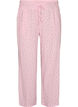 Luomupuuvillaiset pyjamahousut rei'itettyll&auml; kirjailulla, Vaaleanpunainen, Packshot image number 0