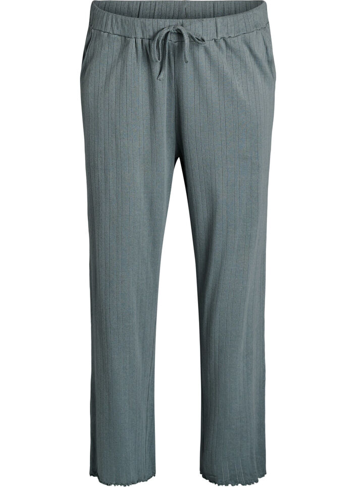 Puuvillaiset yöhousut, Vihreä, Packshot image number 0