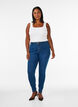 Jeggingsit puuvillasekoitteesta, Blue denim, Model image number 0