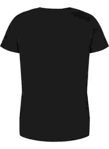 T-paita printillä treeniin , Black w. copper logo, Packshot image number 1