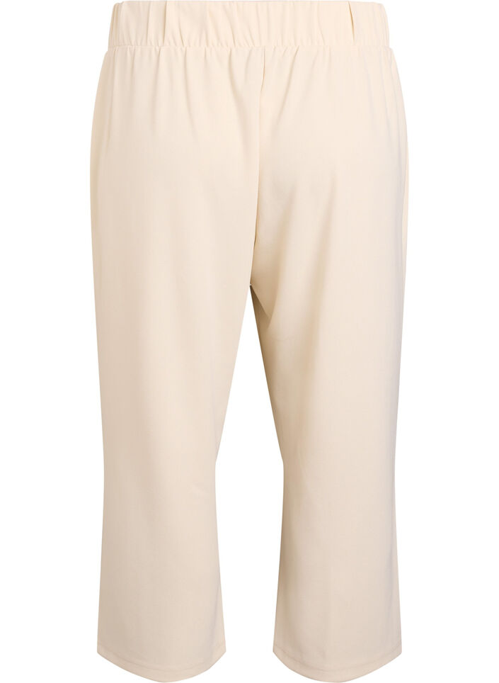 7/8-pituiset housut v&auml;lj&auml;ss&auml; mallissa, Beige, Packshot image number 1