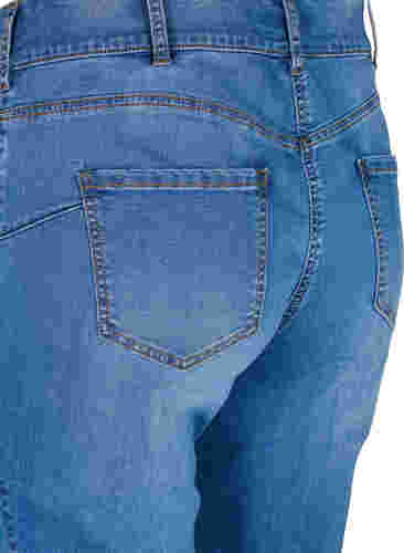 Korkeavyötäröiset Ellen bootcut -farkut, Blue denim, Packshot image number 3