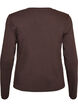 Pitk&auml;hihainen perus-T-paita py&ouml;re&auml;ll&auml; p&auml;&auml;ntiell&auml;, Ruskea, Packshot image number 1