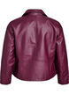Keinonahkainen biker-takki, Punainen, Packshot image number 1