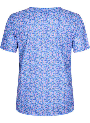 FLASH - T-paita kuosilla ja v-aukolla, Blue Rose Ditsy, Packshot image number 1