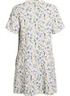 Lyhyt A-linjainen mekko puuvillamusliinista, Beige, Packshot image number 1