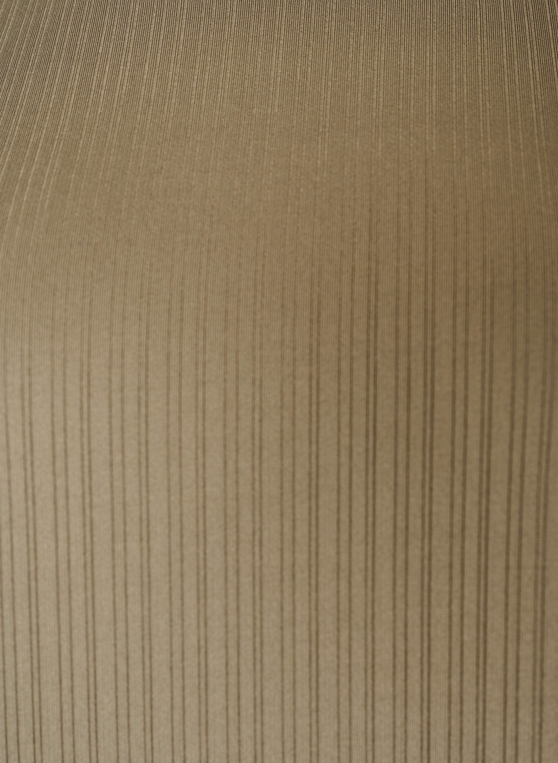 ZizziJersey pusero raidallisella tekstuurilla ja smokkireunalla, Ruskea, Packshot image number 2