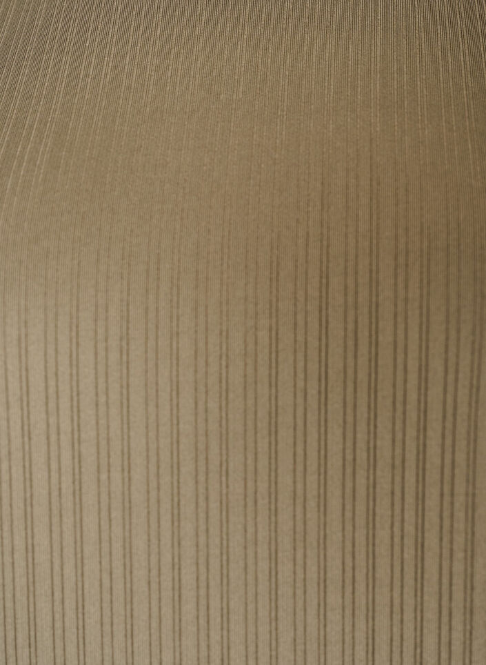 Jersey pusero raidallisella tekstuurilla ja smokkireunalla, Ruskea, Packshot image number 2