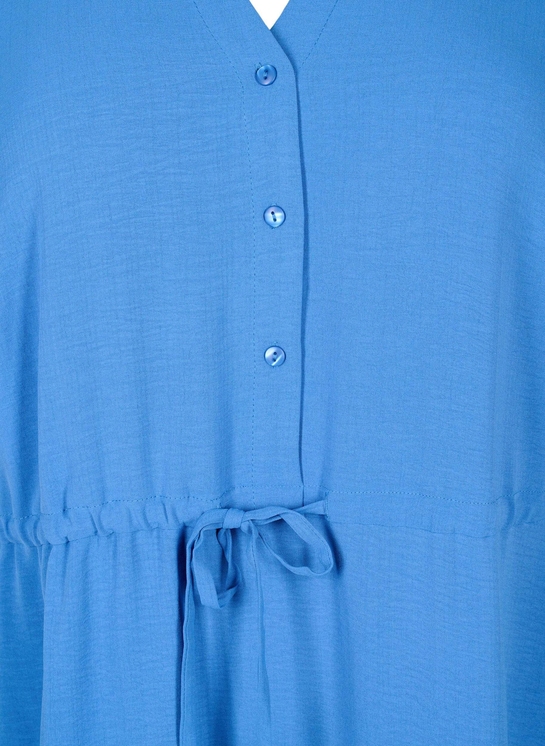 Zizzi Lyhythihainen mekko, jossa on solmimisnauha vy&ouml;t&auml;r&ouml;ll&auml;, Riverside, Packshot image number 2