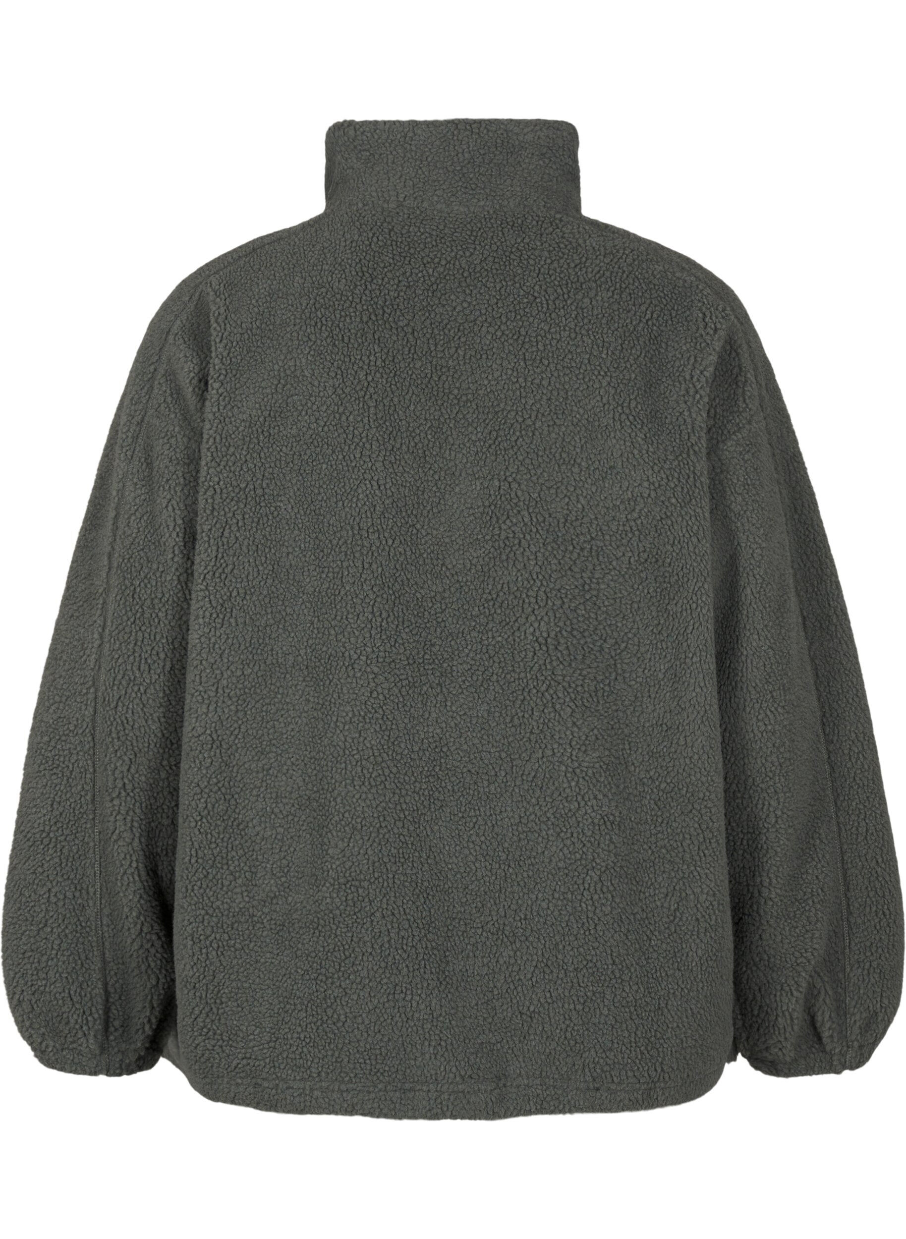 Zizzi Fleece-takki taskuilla, Urban Chic, Packshot image number 1