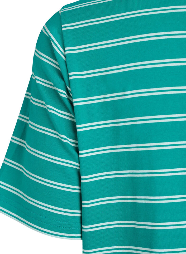 Puuvillamekko kiemurayksityiskohdalla, Vihre&auml;, Packshot image number 3