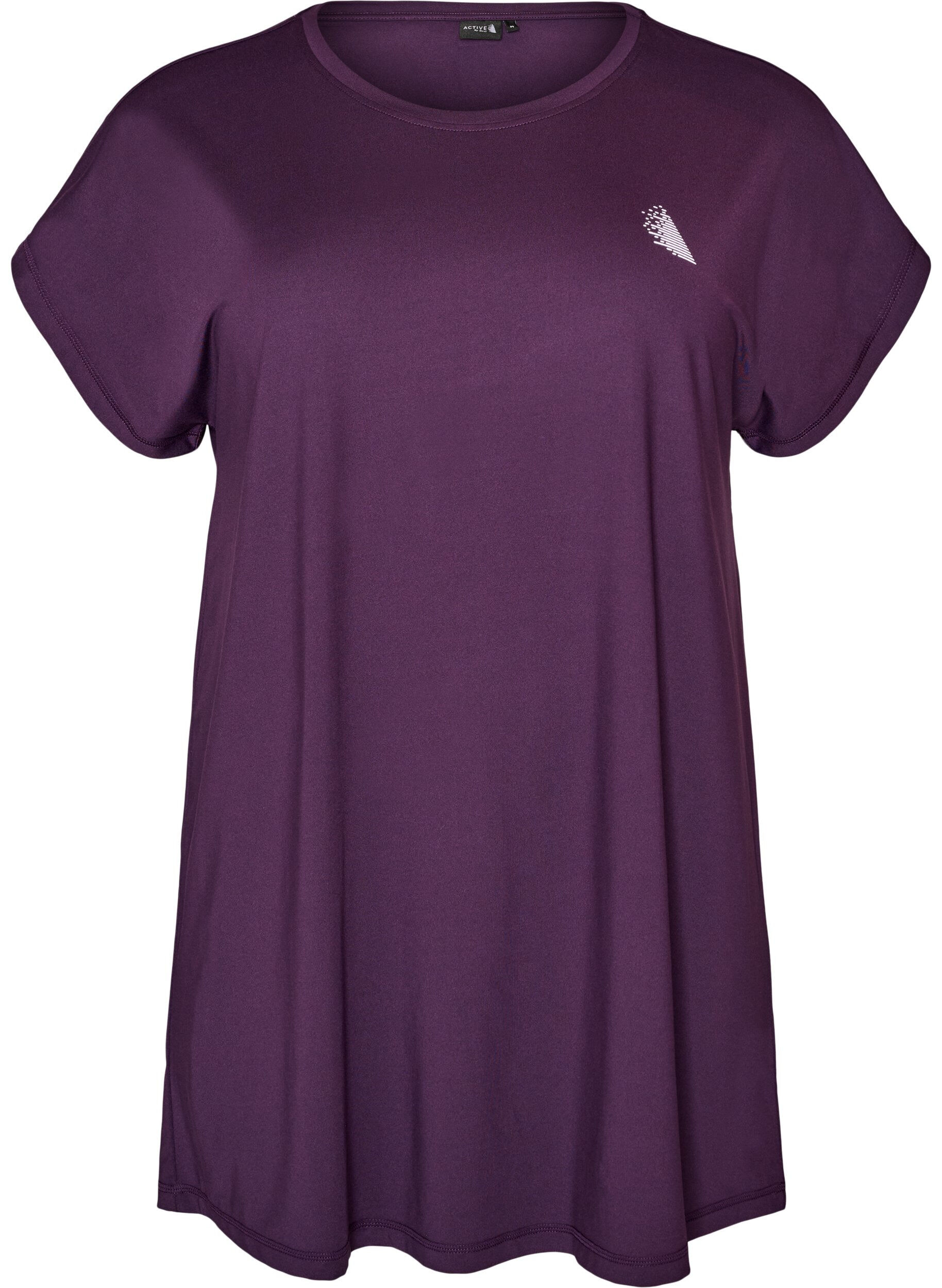 ZizziPitk&auml; treeni-T-paita, Violetti, Packshot image number 0