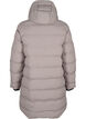 Puffer-takki hupulla ja taskuilla, Beige, Packshot image number 1
