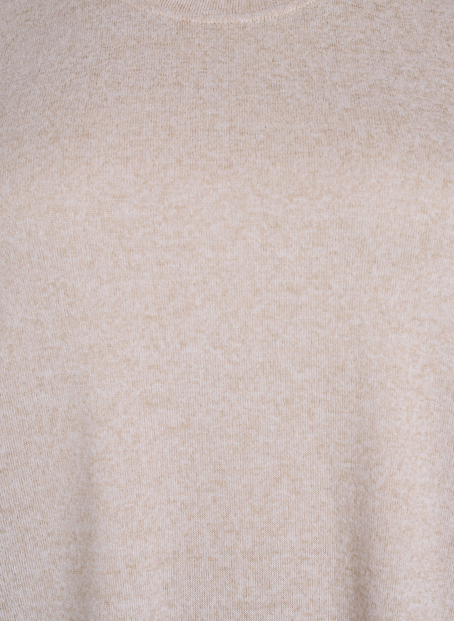 ZizziPusero nappidetaljilla ja lyhyill&auml; puhvihihoilla, Beige, Packshot image number 2